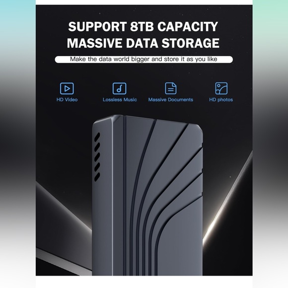 40Gbps M.2 SSD Enclosure, 2280/8TB Compatible with Thunderbolt /USB Port - Picture 5 of 14